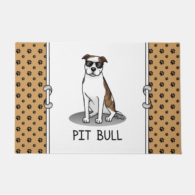 Felpudo Toro de foso Guay y gafas de sol (lt romano le whi (Anverso)