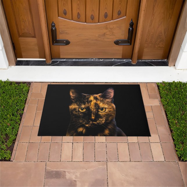 Felpudo Tortie Love Design #2 Beautie Cat Doorma (Exterior)