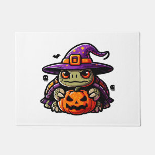 Felpudo Tortuga de Halloween Disfraz de sombrero de bruja