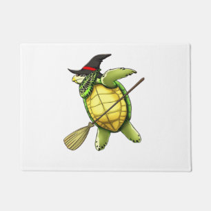 Felpudo Tortuga marina bruja dab divertido Halloween terro