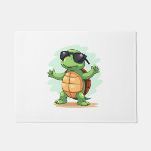 Felpudo Tortuga Marina Dabbing Amante De Los Animales Salv