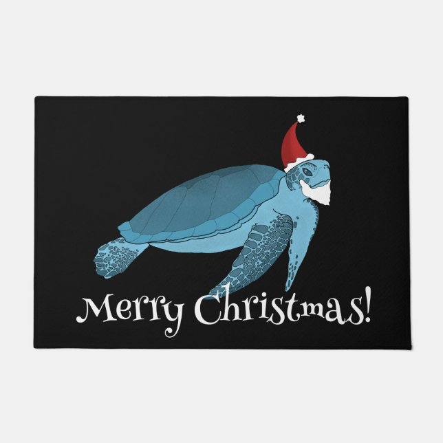 Felpudo Tortuga marina de los navidades (Anverso)
