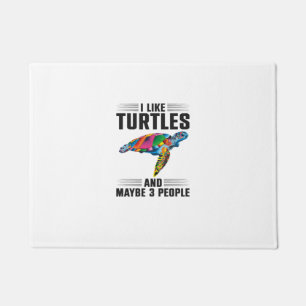 Felpudo Tortuga Marina Tortuga Me Gustan Las Tortugas Copi