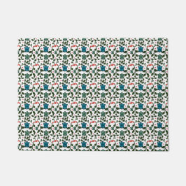 Felpudo Tortuga Marina Tropical Patrón Floral | Océano Cos