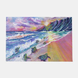 Felpudo Tortugas marinas bebés de Kauai Hawaii