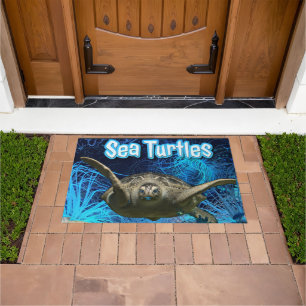 Felpudo Tortugas Marinas Vintage Verano