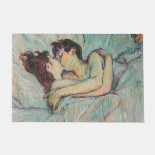 Felpudo Toulouse-Lautrec - En La Cama, El Beso