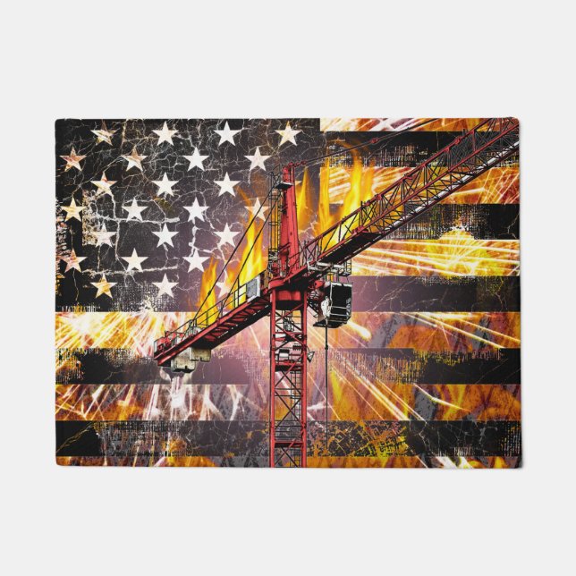 Felpudo Tower Crane Operator Flag (Anverso)