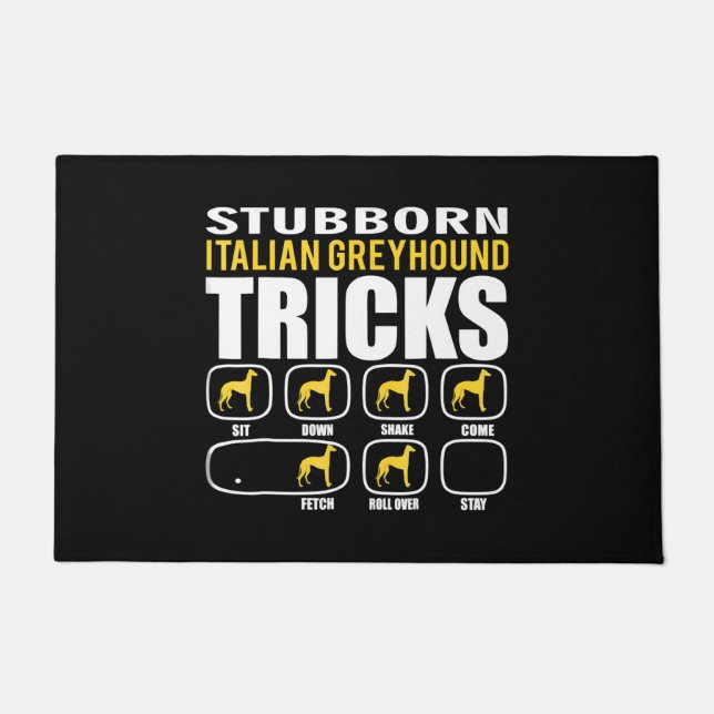 Felpudo trabalenguas chistosas italianas (Anverso)