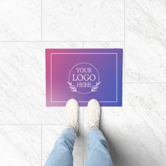 Felpudo Traje de bienvenida personalizado de la empresa co