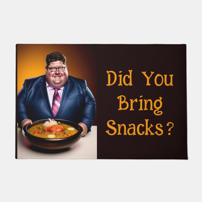 Felpudo ¿Trajiste Aperitivos? Doormat (Anverso)