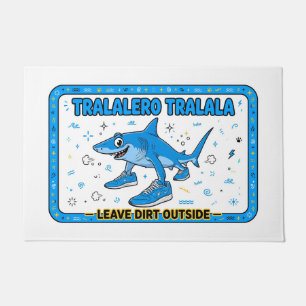 Felpudo Tralalero Tralala Shark Brainrot Funny Doormat
