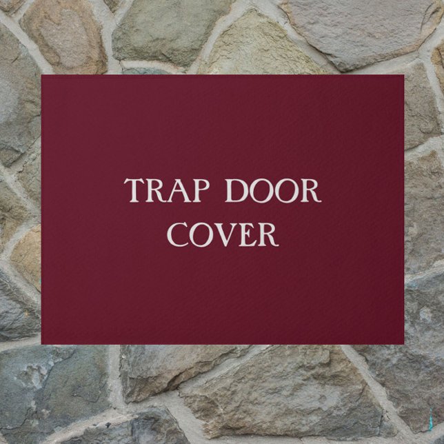 Felpudo "TRAP DOOR COVER" doormat introvertido divertido (A funny touch for your doorstep!)