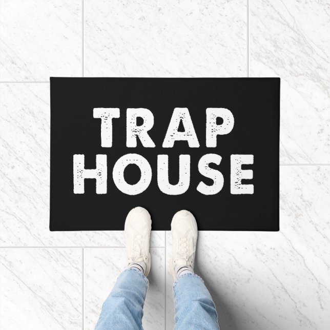 Felpudo Trap House chistoso doormat 1 (Interior)