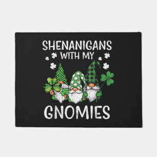 Felpudo Travesuras del Día de San Patricio con Gnomies Gno