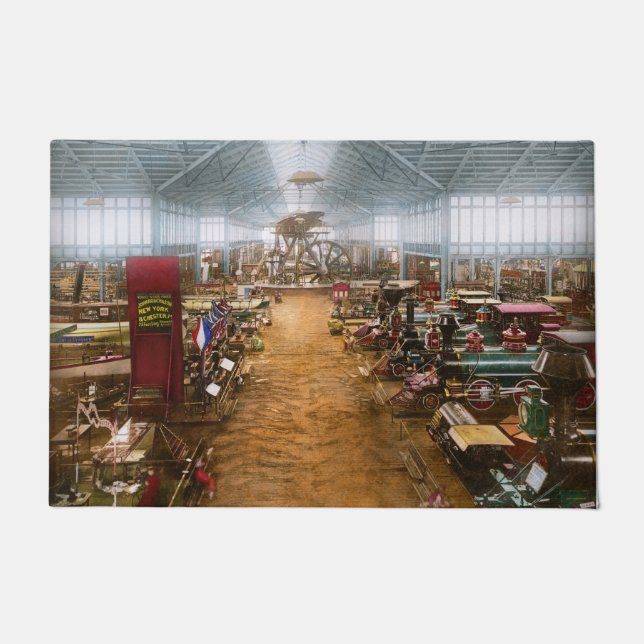 Felpudo Tren - El nuevo olor del tren 1876 (Anverso)