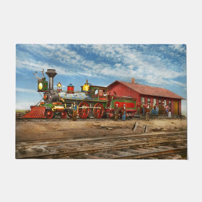 Felpudo Tren - Locomotora - Apache número 23 1868 (Anverso)