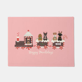 Felpudo Tren navideño navideño feliz de los Navidades de p