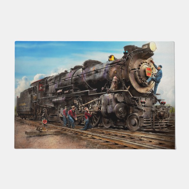 Felpudo Tren - trabajando en el ferrocarril 1930 (Anverso)