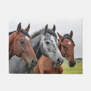 Felpudo Tres caballos