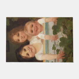 Felpudo Tres hijos en la ventana