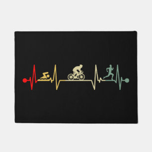 Felpudo Triathlon Heartbeat Vintage