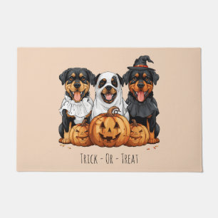 Felpudo Trick O Treat Halloween Rottweiler Dogs