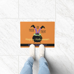 Felpudo Trick o Trel Piernas Brujas en Pot Happy Halloween