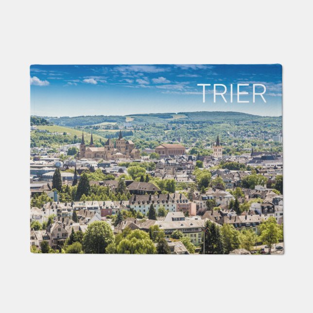 Felpudo Trier Cityscape Panorama Moselle Germany Souvenir (Anverso)