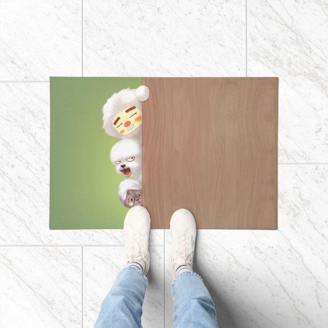 Felpudo Trio de animales de búsqueda (Interior)