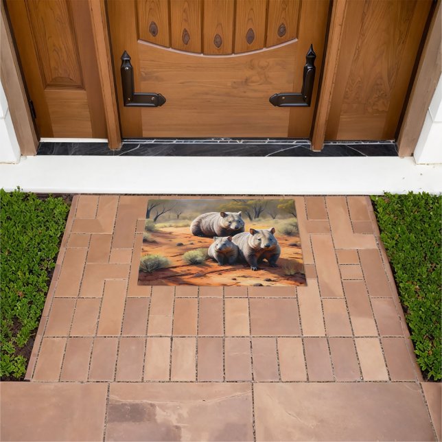 Felpudo Trío de las salidas: Wombat Wanderers, (Exterior)