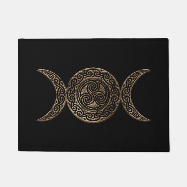 Felpudo Triple luna - Triple diosa - Triskelion (Anverso)
