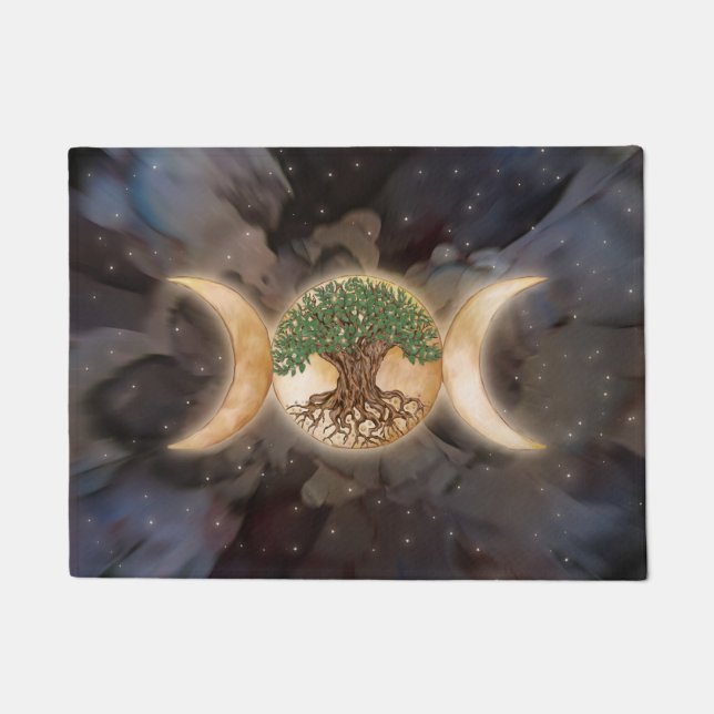 Felpudo Triple Moon tree of life (Anverso)