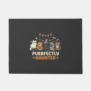 Felpudo Tripulación de Gatos Embrujados de Halloween