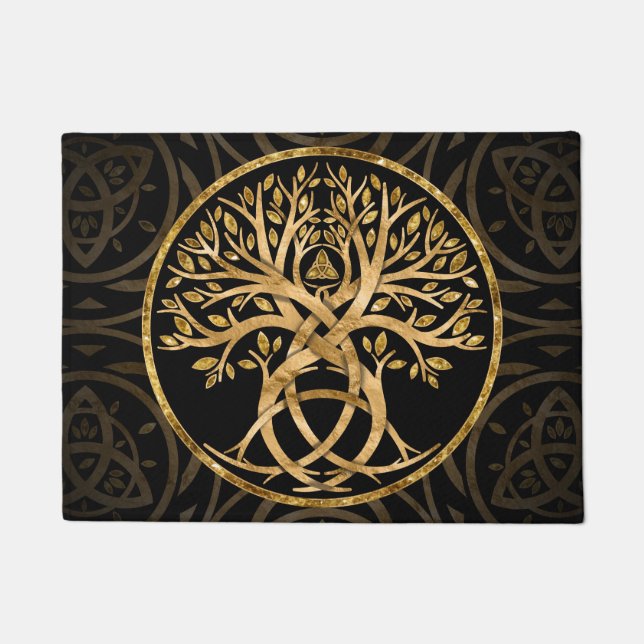 Felpudo Triquetra Árbol de vida (Anverso)
