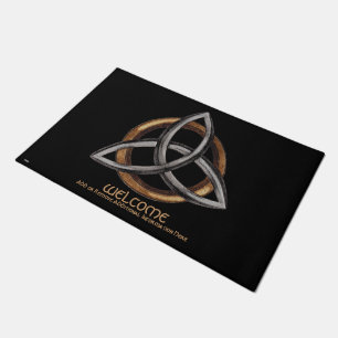 Felpudo Triquetra (Marrón/Plata)