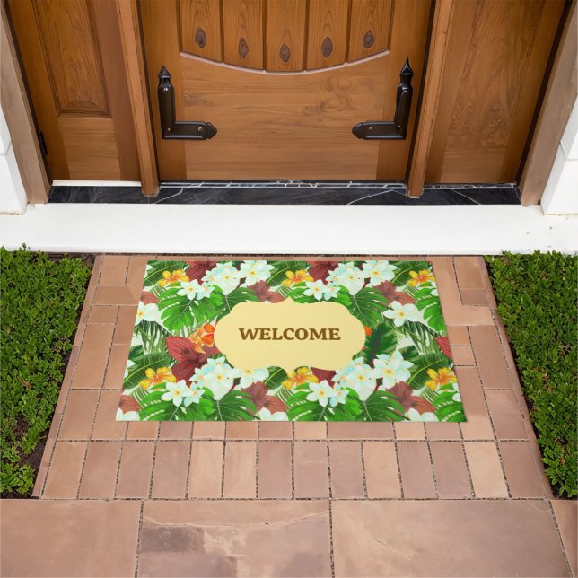 Felpudo Tropical Vibrante Personalizado (Exterior)