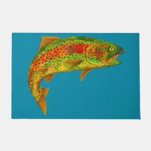 Felpudo Trucha arco iris de hoja de lápiz 5