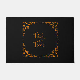 Felpudo Truco de Naranja de calabaza o trata Halloween