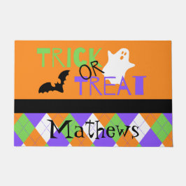 Felpudo Truco espeluznante o trata a Argyle