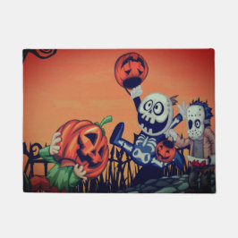 Felpudo Truco o tratamientos de Halloween