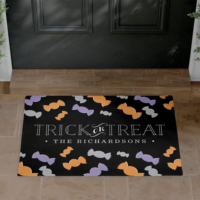 Felpudo Truco o trato de Halloween personalizado (Subido por el creador)