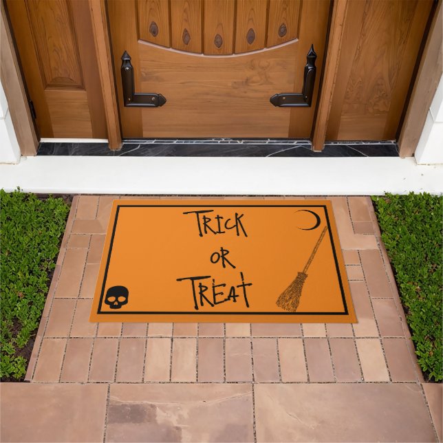 Felpudo Truco o truco de Halloween (Exterior)
