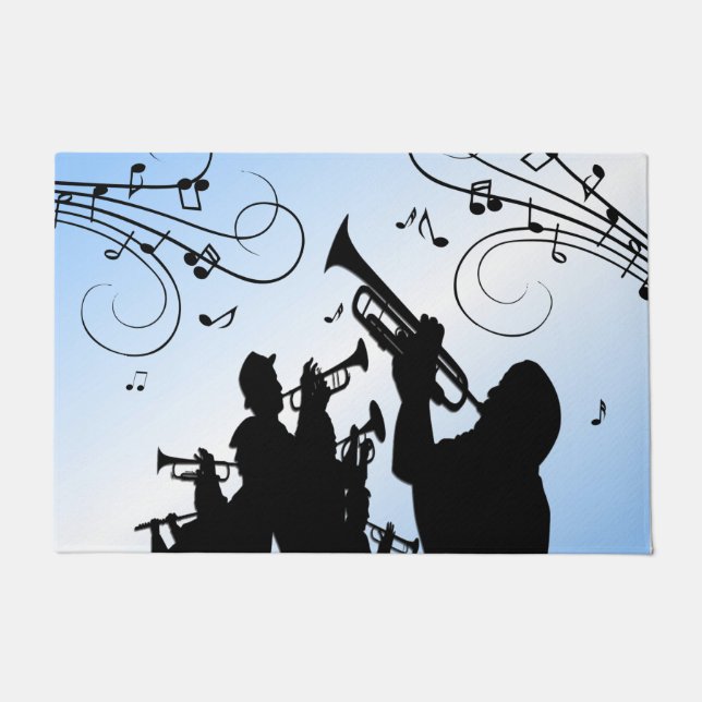 Felpudo Trump Section Blue Music (Anverso)