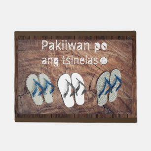 Felpudo Tsinelas del ANG de Pakiiwan po