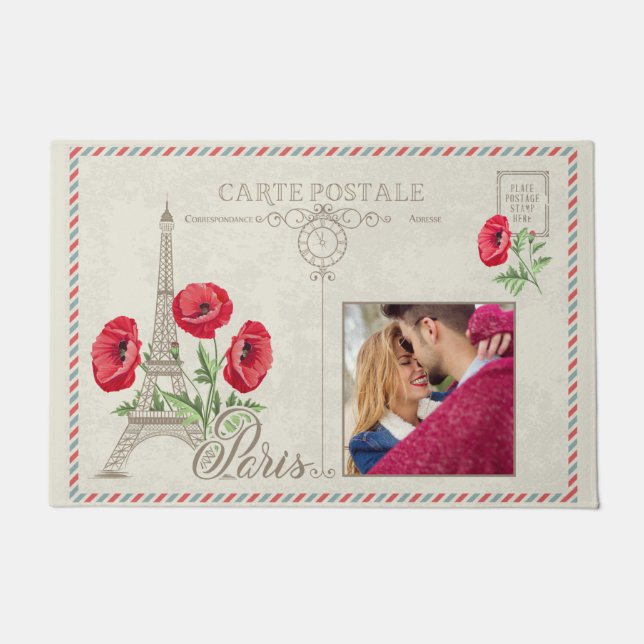Felpudo TU foto en Paris Francia doormat (Anverso)