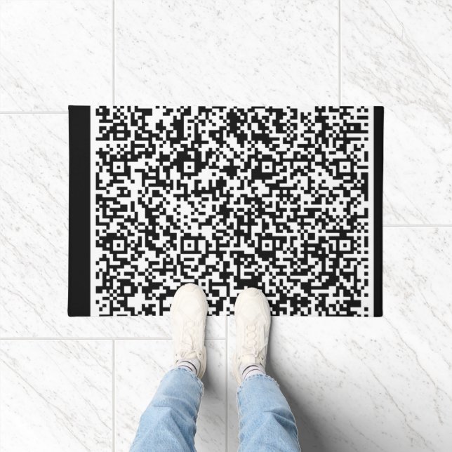 Felpudo Tu información de análisis de código QR Doormat pe (Interior)