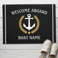 Tu Nombre De Barco Anchor Laurel Bienvenida A Bord