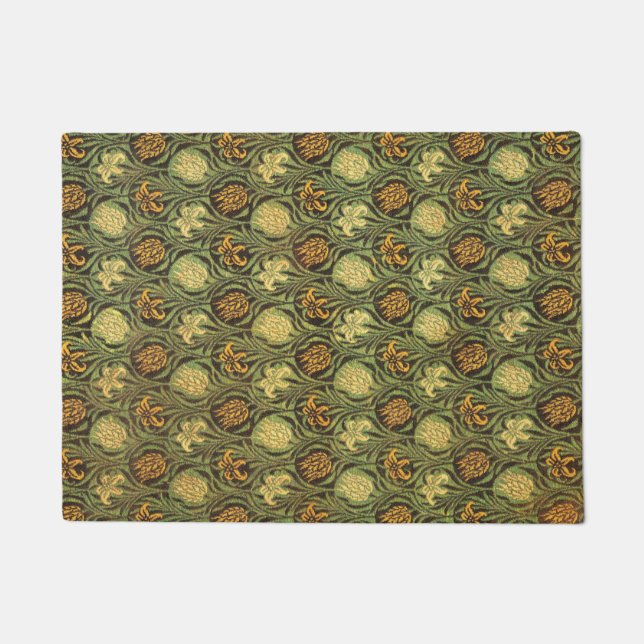 Felpudo Tulip Y Lily Por William Morris (Anverso)