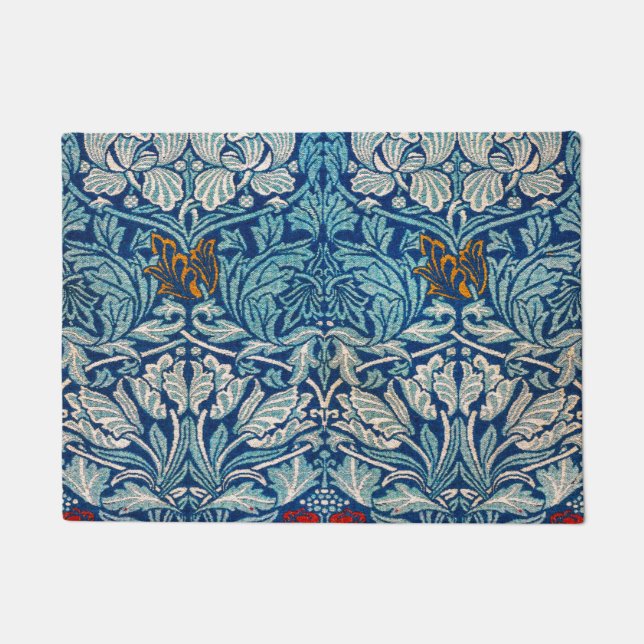 Felpudo Tulipán Y Rosa (1890) De William Morris (Anverso)